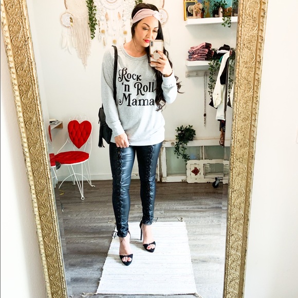 Rock N Roll Mama Sweatshirt - Picture 2 of 6